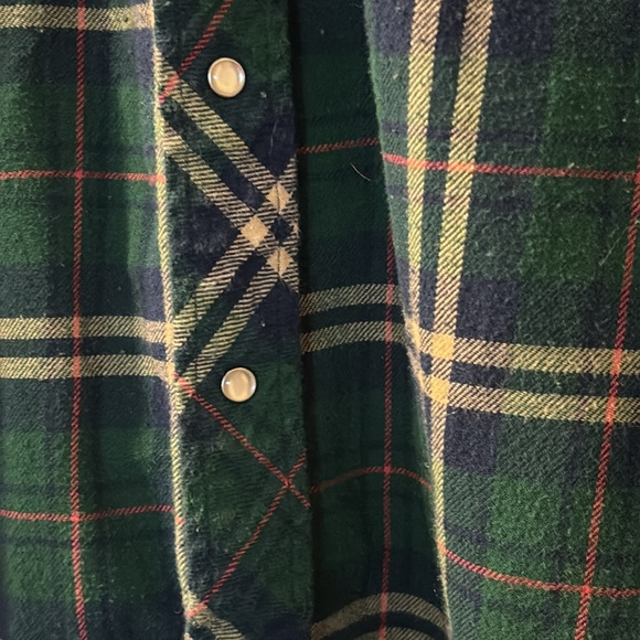 Wrangler pearl snap button flannel size 3XLT - Picture 2 of 4